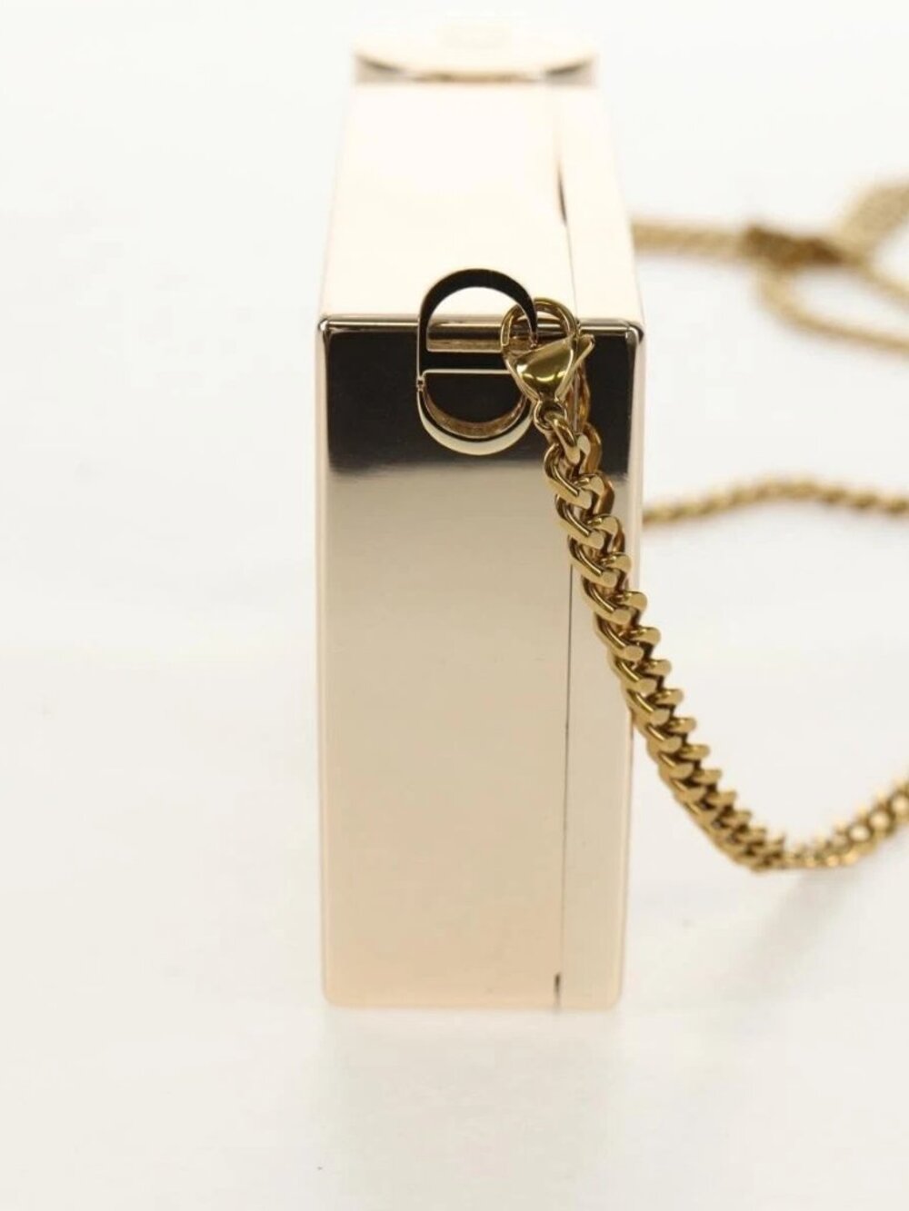 Christian Dior Chain Shoulder Bag metal Gold Tone Auth 157970M - Picture 6 of 16